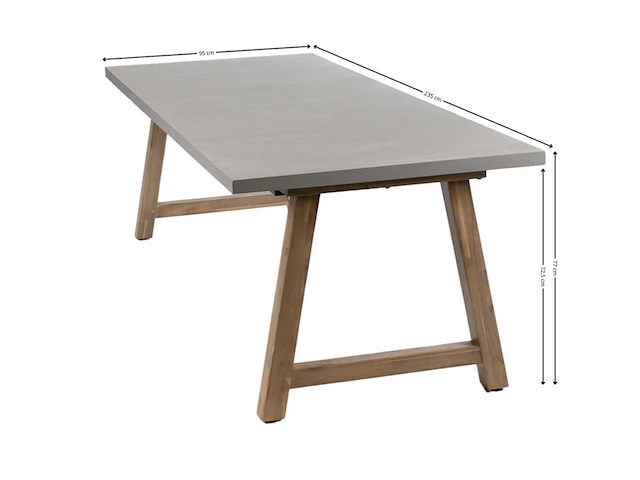 Rock - tuintafel - afbeelding 1 van  3