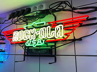 Rock-ola glas neon decoratie - afbeelding 1 van  2