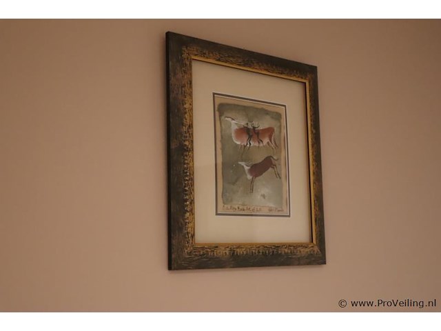 Rock‑art of s.a. ingelijst kunstwerk - afbeelding 1 van  4
