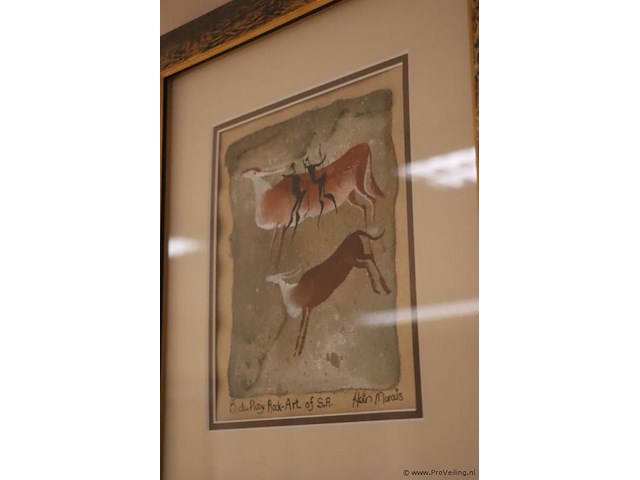 Rock‑art of s.a. ingelijst kunstwerk - afbeelding 2 van  4