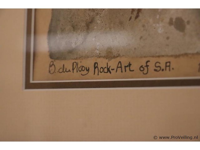 Rock‑art of s.a. ingelijst kunstwerk - afbeelding 4 van  4