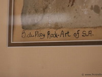 Rock‑art of s.a. ingelijst kunstwerk - afbeelding 4 van  4