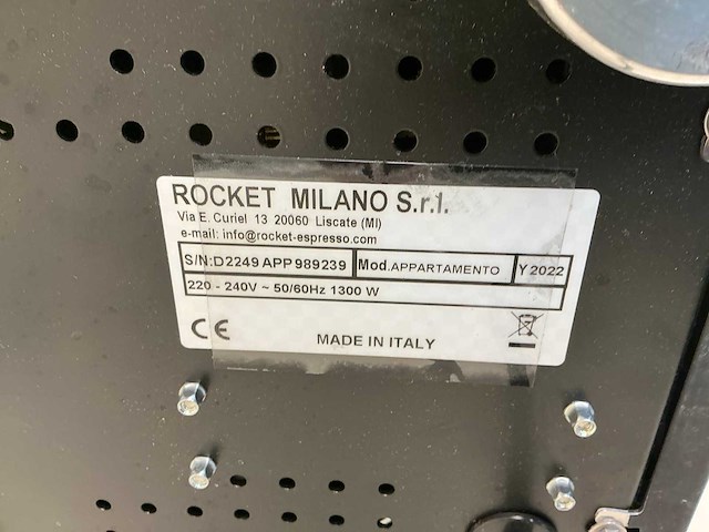 Rocket espresso milano appartamento koffie- & espressomachines - afbeelding 9 van  9