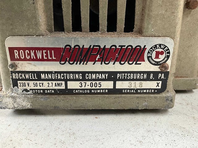 Rockwell compacttool tafelschaafmachine - afbeelding 5 van  5