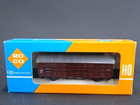 Roco bruine veewagen (verschlagwagen/viehtransportwagen) van de duitse spoorwegen (db) modelnr: 4308 - afbeelding 2 van  3