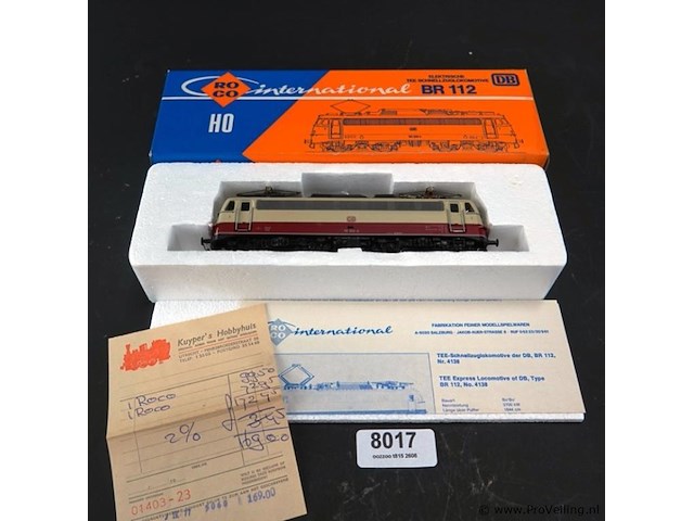 Roco db br 112 503-8 locomotief in de klassieke tee-uitvoering modelnr: 4138 - afbeelding 1 van  5