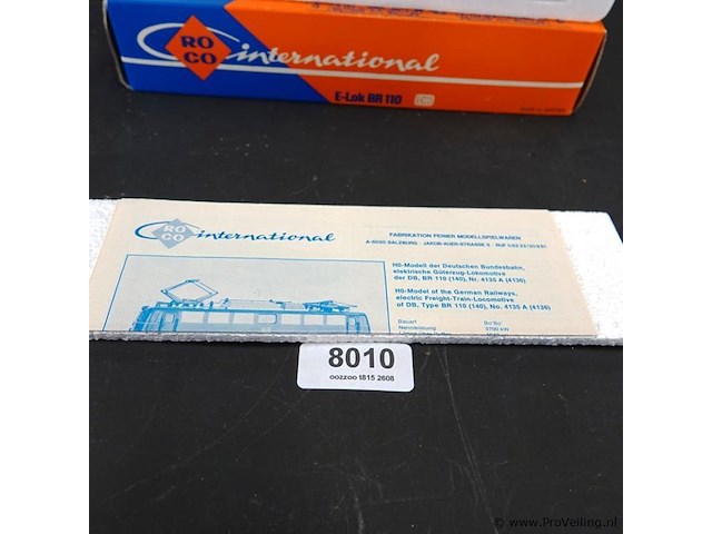 Roco duitse locomotief type br 110. modelnr: 4135a - afbeelding 3 van  5