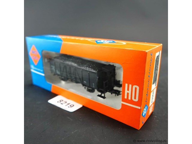 Roco goederenwagen (kolenwagen) met remmershuis van de nederlandse spoorwegen (ns) - afbeelding 1 van  3