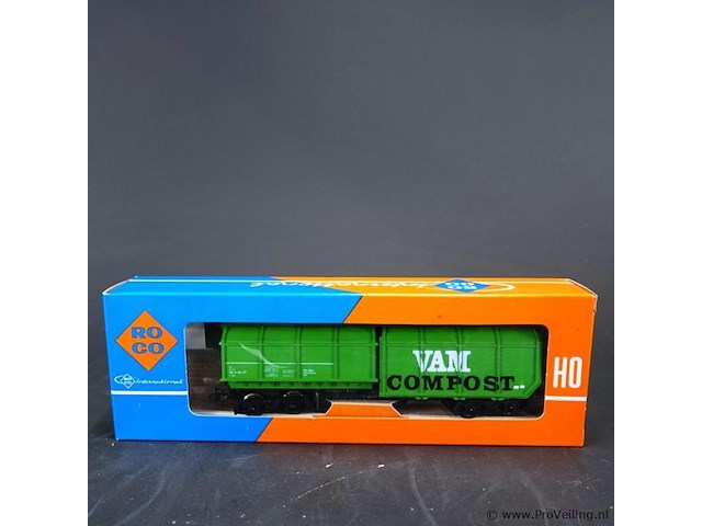 Roco groene vam compost-zelflosser van de nederlandse spoorwegen modelnr: 4368 - afbeelding 2 van  3