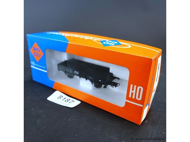 Roco lageboordwagen e van de nederlandse spoorwegen (ns) - afbeelding 1 van  3
