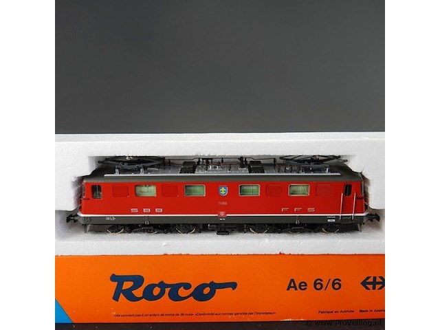 Roco locomotief ae 6/6 van de sbb modelnr: 43536 - afbeelding 2 van  5