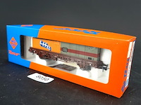 Roco rongen- of containerwagen van de duitse spoorwegen (db), beladen met containers modelnr: 4399d - afbeelding 1 van  3