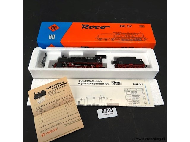 Roco stoomlocomotief met tender br 57 modelnr: 04116a - afbeelding 1 van  5