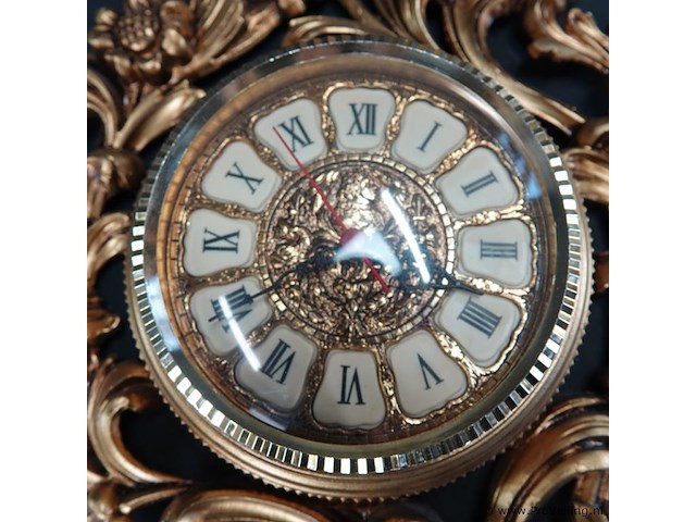 Rococostijl wandklok - afbeelding 3 van  5