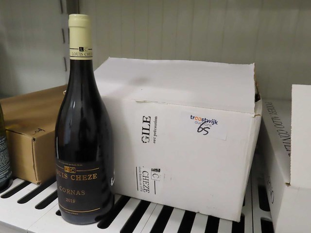 Rode wijn - louis cheze - cornas - 2019 (12x) - afbeelding 1 van  2