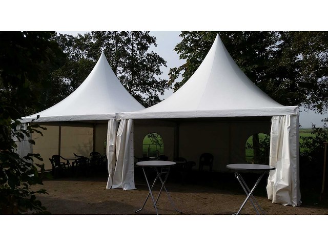 Röder - es64 - puntdak - pagode röder tent 5x5 (3x) - afbeelding 3 van  4