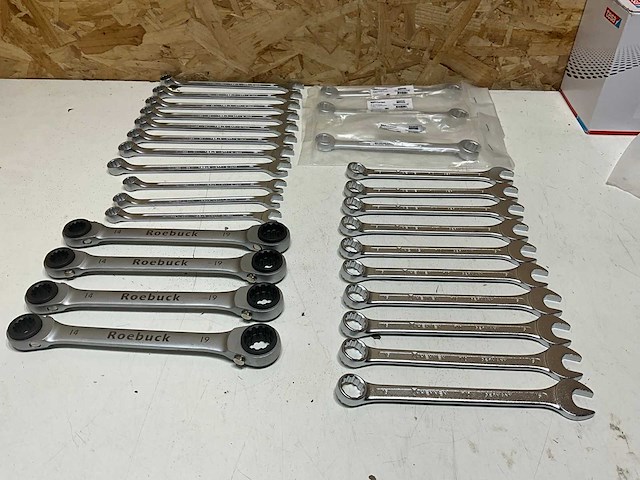 Roebuck bahco diverse steek en ringsleutels (28x) - afbeelding 10 van  17