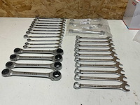 Roebuck bahco diverse steek en ringsleutels (28x) - afbeelding 10 van  17