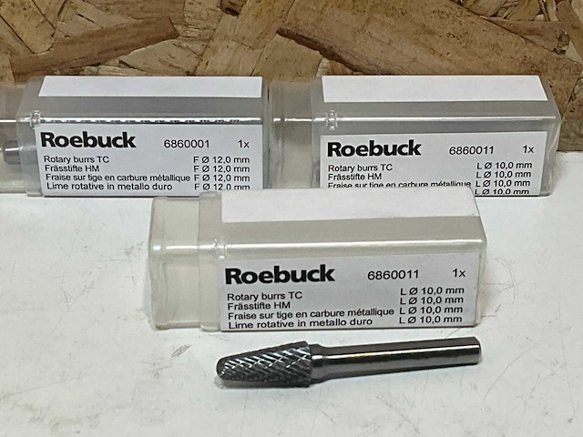 Roebuck freesstift 10 en 12mm (3x) - afbeelding 2 van  2