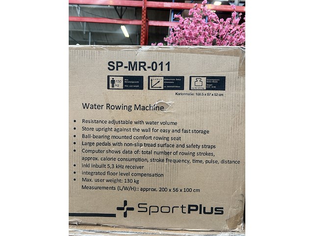 Roeimachine 6 weerstandsniveaus sportplus, sp-mr-011 - afbeelding 3 van  4