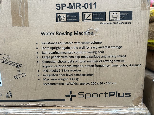 Roeimachine 6 weerstandsniveaus sportplus, sp-mr-011 - afbeelding 3 van  4