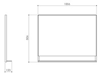 Roelens design - planchet - spiegel 100x80cm (2x) - afbeelding 3 van  3