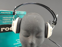Roelofs dh-02-s vintage dynamische stereo-hoofdtelefoon uit de jaren '70, compleet met de bijbehorende blauw-witte doos - afbeelding 2 van  5
