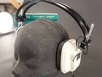 Roelofs dh-02-s vintage dynamische stereo-hoofdtelefoon uit de jaren '70, compleet met de bijbehorende blauw-witte doos - afbeelding 3 van  5