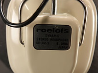 Roelofs dh-02-s vintage dynamische stereo-hoofdtelefoon uit de jaren '70, compleet met de bijbehorende blauw-witte doos - afbeelding 4 van  5