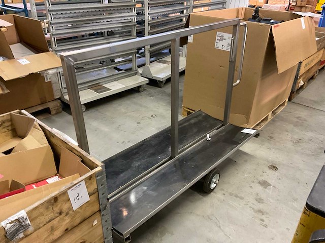 Roestvaststaal magazijnwagen - afbeelding 2 van  5