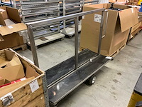 Roestvaststaal magazijnwagen - afbeelding 2 van  5