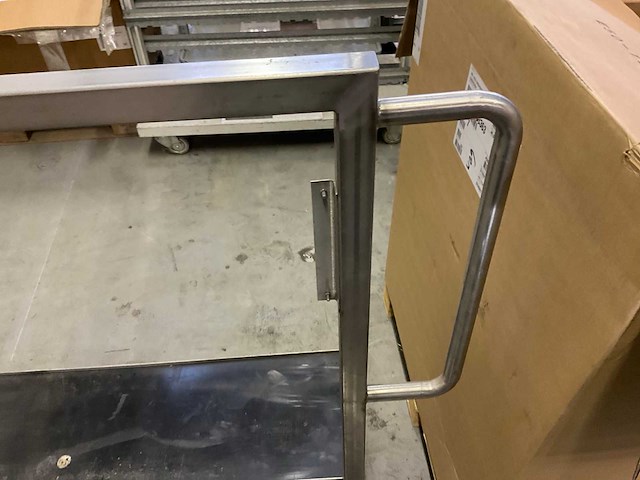 Roestvaststaal magazijnwagen - afbeelding 3 van  5