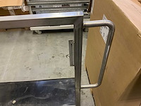 Roestvaststaal magazijnwagen - afbeelding 3 van  5