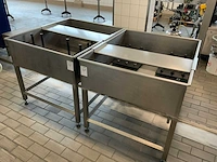 Roestvaststalen werkbank (3x) - afbeelding 1 van  6