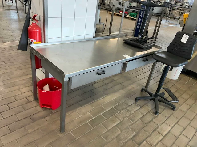 Roestvaststalen werkbank (3x) - afbeelding 5 van  6