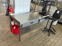 Roestvaststalen werkbank (3x) - afbeelding 5 van  6