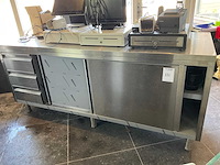 Roestvaststalen werktafel - afbeelding 1 van  5