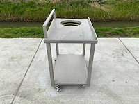 Roestvrij stalen mobiele keteltafel - afbeelding 5 van  5