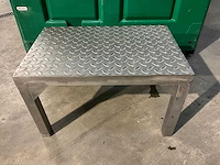 Roestvrijstalen checkerplate machine step - afbeelding 2 van  4