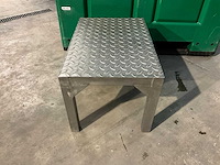 Roestvrijstalen checkerplate machine step - afbeelding 2 van  2