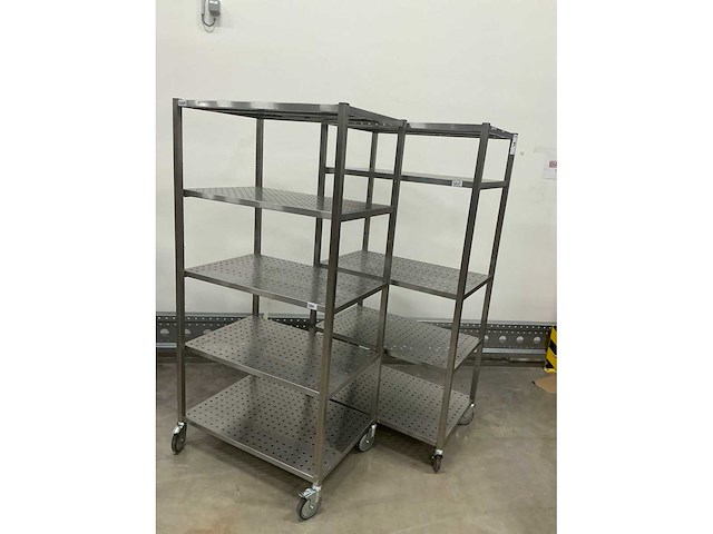 Roestvrijstalen meerlaagse trolley (3x) - afbeelding 5 van  7