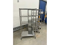 Roestvrijstalen meerlaagse trolley (3x) - afbeelding 3 van  3