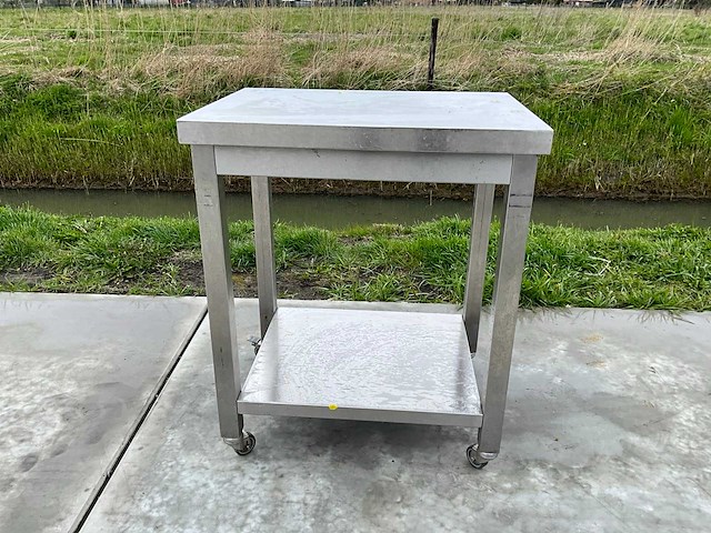 Roestvrijstalen mobiele nutstafel - afbeelding 2 van  5