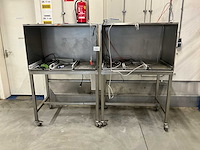 Roestvrijstalen mobiele werkunit (2x) - afbeelding 2 van  4