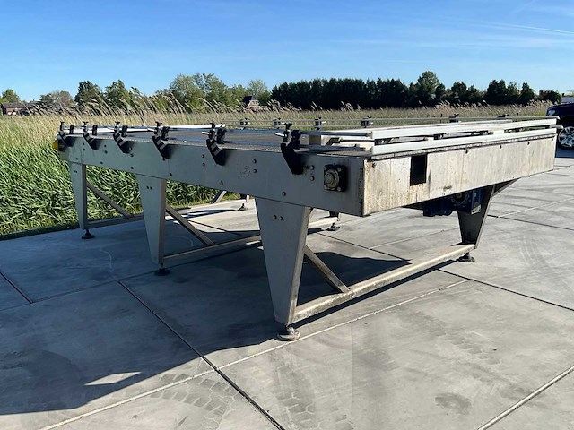 Roestvrijstalen modulaire bandtransportband - afbeelding 1 van  7
