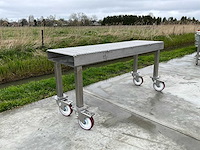 Roestvrijstalen rollertafel - afbeelding 1 van  5