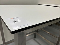 Roestvrijstalen tafel (3x) - afbeelding 3 van  3