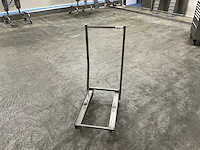 Roestvrijstalen transporttrolley - afbeelding 1 van  4