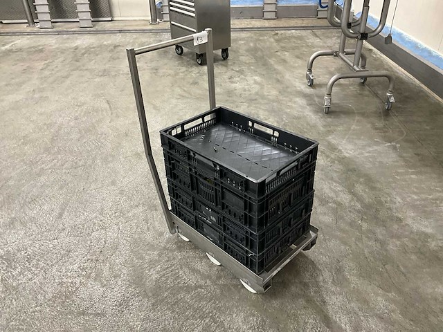 Roestvrijstalen transporttrolley - afbeelding 4 van  4