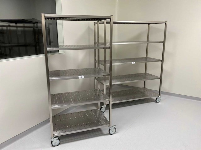 Roestvrijstalen trolley - afbeelding 1 van  3